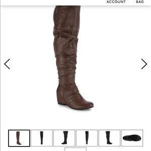 Bare trapp knee high wedge boots brand new